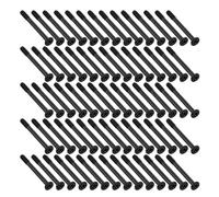 Angoily 200pcs Self Tapping Computer Case Screws Flat Head PC Chassis Fan Radiator Mounting Hardware Black for Home Office School Compatible with Desktop Cooling Systems