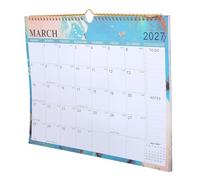 Angoily 2026-2027 18-Month English Hanging Wall Calendar Spiral Binding, Monthly Planner Organizer for Home and Office, Yearly Wall Planner Multi-Country Holidays