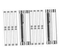 Angoily 20pcs Acrylic Single Pen Holder Case Ballpoint Pen Tube Display Storage Compact Fountain Container