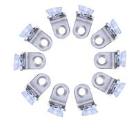 Angoily 20pcs Alloy Shelf Support Pegs with Suction Cup Glass Mounting Bracket for Cabinet Board Holder Resistant Clamp Shelf Brackets for Kitchen Cupboard and Furniture