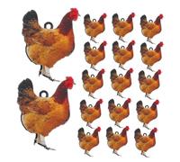 Angoily 20pcs Animal Charms Diy Jewelry Making Beads Realistic Chicken Pendant for Bracelet Necklace