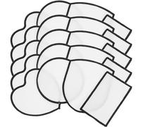 Angoily 20pcs Blank Iron-on Embroidery Patches DIY Sublimation Clothing Patches White Heat Transfer Applique for Clothes Repair and Decoration