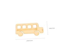 Angoily 20pcs Bus Wooden Cutouts DIY Craft Slices Smooth Surface Lightweight Wooden Ornaments for Creativity and Home Decoration School Project Supplies