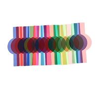Angoily 20pcs Camera Flash Color Filters Lightweight Durable Color Filtration Tool for Photography and Video Wide Application for DSLR and Studio Lighting