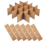 Angoily 20pcs Cardboard Dividers Cardboard Box Divider 13x3" Easy to Disassemble Precise Fit Organizing Kitchen Dishes Fragile Goods Packing