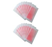 Angoily 20pcs Depilatory Wax Paper Strips for Hair Removal on Legs and Eyebrows, Adhesive Waxing Strips with Soothing Effect, Suitable for Unisex Use in Home Or Salon