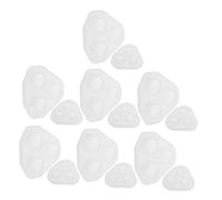 Angoily 20PCS Diamond Shape Silicone Resin Mold Flexible Durable Epoxy Casting Molds for Jewelry Ornaments and DIY Crafting Multipurpose Gemstone and Making Supplies