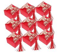 Angoily 20Pcs for Weddings Portable Candy Packaging Case with Tassel Design for Party Favors and Celebrated Events