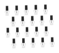 Angoily 20pcs Heart Shaped Empty Nail Polish Bottles Bottle Storage Tool for Nail Art Hearts