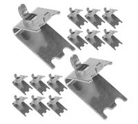 Angoily 20pcs Heavy Duty Refrigerator Shelf Clips with Antislip Grip Freezer Cooler Shelf Support Brackets for Commercial Fridge Wire Rack Replacement Accessories