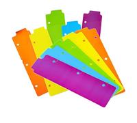 Angoily 20pcs Mini Binder Dividers with Tabs for Loose Leaf Notebooks Plastic Bookmark Ruler Separators Planner Accessories for Fast Sorting and Convenience