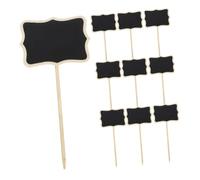 Angoily 20pcs Mini Chalkboard Signs with Stands Small Blackboard Labels for Party Buffet Craft Display High Visibility Writable Message Boards for Wedding Cupcake Toppers and Event