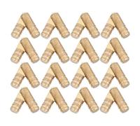 Angoily 20pcs Mini Invisible Brass Barrel Hinges 4x20mm Concealed Round Cabinet Door Hinges for Jewelry Box Small Woodworking and Secret Compartment Projects