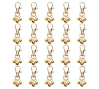 Angoily 20PCS Pet Collar Bells Loud with Keychain Pendant Dog and Cat Collar Bell Charms for Training and Decoration for Pets