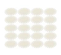 Angoily 20Pcs Plastic Nail Sample Display Wheel with 20 Oval False Nail Tips for Manicure and Professional Use