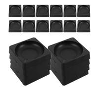 Angoily 20pcs Portable Inkstone Artist’s Ink Stone Calligraphy Practice Kit Chinese Writing Supplies Black Plastic Inkwell Storage Brush Rest Elegant Traditional Stationery for Practice