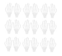 Angoily 20pcs Skeleton Hand Jewelry Pendants DIY Earrings Creepy Halloween Decorations for Craft Lovers for Necklaces Keyrings and More