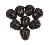 Angoily 20pcs Vintage Antique Bronze Jingle Bells with Pinecone Ornaments Rustic Metal Hanging Bell Decorations for Mantel Christmas Decor Woodland-themed Xmas Tree Baubles and Garland