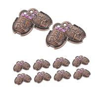 Angoily 20pcs Vintage Sacred Beetle Scarab Pendant Egyptian Beetle Charms Charms for Diy Jewelry Accessories Necklace Bracelet Making