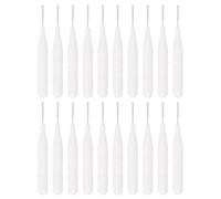Angoily 20pcs White Mini Makeup Brushes Lightweight Multi-use Eyebrow and Interdental Brushes for Professional Makeup Artists and Traveling