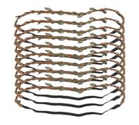 Angoily 20pcs Woven Leaf Headband Hair Accessory for Women, Decorative Party Headpiece Wreath Faux Leaves, DIY Braided Vine Hairband for Costume and Festival Use