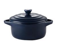 Angoily 230ml Ceramic Stew Bowl with Lid and Double Handles for Home Kitchen Microwave and Oven Compatible Sturdy Fireproof Cooking Dish