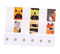 Angoily 24 pcs Halloween Greeting Cards Set with Envelopes and Sealing Stickers Blank Blessing Cards for Personal Messages and Practical Holiday Greeting Invitation Kit