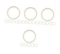 Angoily 24 Pcs Wooden Wreath Frames Rustic Round Craft Rings Smooth Sanded Surface Sturdy Construction for DIY Floral Garland Wedding Party Decorations