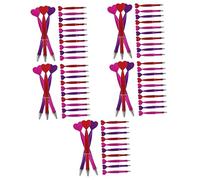 Angoily 240 pcs Heart Shape Ballpoint Pens for Daily Use with Black Ink Refills Portable Adorable Writing Tools for Students Office Valentines Day Party Red Pink Purple