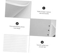 Angoily 240Pcs Loose Leaf Notepad Paper Refills Blank Dot Lined Ivory White Replacement Inserts for Spiral Notebooks Smooth Writing Paper for Students and Office Use