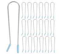 Angoily 24Pcs 1.9Cm Hot Roller Curler Clips Replacement Set U-Shaped Hair Roller Clamps for Small Electric Hair Curlers Salon and Home Use