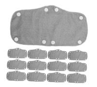 Angoily 24pcs Breathable Padded Hard Hat Sweatband Replacement Washable Gray Helmet Liner Sweat Absorber for Construction Work Non-slip Reusable Safety Hat Band with Detachable Design for