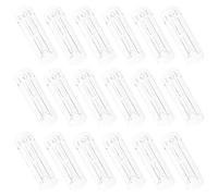 Angoily 24pcs Clear Plastic Locking Shelf Support Pegs for Thick Kitchen Cabinet Furniture Book Shelves Self-locking Bracket Clips Stable Heavy-duty Holders for Home and Office Use