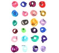 Angoily 24Pcs Hair Extensions Highlight Curly Synthetic Hairpiece Gradient Color High Temperature Resistant Seamless Hair Decor for Women