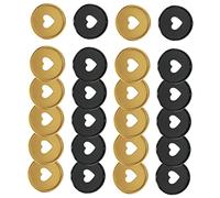 Angoily 24Pcs Heart Hole Binding Discs Binder Buckles for Loose Leaf Notebooks DIY Planner Expansion Strong Hold Chic and Creative