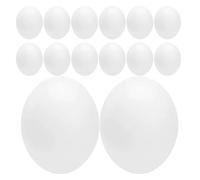 Angoily 24pcs Plastic Fake Eggs for Parakeet and Nesting Birds Realistic Design with Lifelike Size and Finish Reusable Observation Tool and Practice Eggs for Parrots