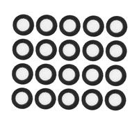 Angoily 24pcs Rubber Gaskets with Built Metal Screen Filter Mesh Washers for Shower Hose and Faucet Plumbing Sealing Rings Prevent Water Leakage and Debris Blockage