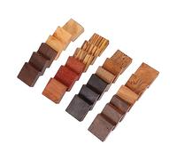 Angoily 24pcs Unfinished Wooden Rings DIY Craft Blocks Natural Wood Material for Handcraft Painting and Decorating Projects