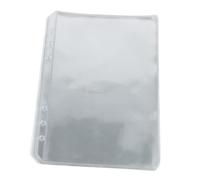 Angoily 25pcs Binder Sleeves Clear PVC Pocket Protectors Organizer Inserts for Refillable Notebooks Photo Card Sticker Storage