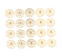 Angoily 25Pcs Wooden Gyro DIY Craft for Natural Sturdy Wood Unfinished Tops for Painting Hand Rotation Sensory Creative Educational gift for for for for for for for Boys