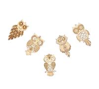 Angoily 25Pcs Wooden Owl Hanging Pendants DIY Cartoon Wood Cutouts Smooth Surface Lightweight Ornaments for Halloween Festival Home Decoration Craft Supplies
