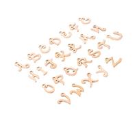 Angoily 26pcs Letter Charm Pendants Alphabet Charms for Jewellery Making Letter Pendant for Diy Bracelet Making