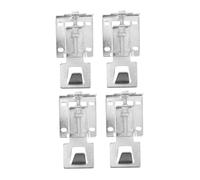 Angoily 2pairs Range Hood Hook Adjustable Floating Plate Metal Mounting Bracket for Lifting Cooker Hood Fixing Tool Easy Installation Suitable for Heights