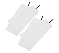 Angoily 2pcs 1m X 1m Fiberglass Fire Blanket for Emergency Fire Safety Flame Retardant Kitchen and BBQ Heat Resistant White Non-Coated 430g/m² for Home Office Car