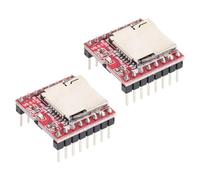 Angoily 2pcs 2pcs Mini Mp3 Player Module Open Source Audio Board with Adjustable Volume for DIY Music Projects Portable Electronic Audio Module