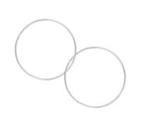 Angoily 2pcs 350mm Silver Metal Hoop Rings for Macrame Large Wreath Frame Crafting, Dreamcatcher Supplies, Boho Wall Hanging and Floral Arrangement Decor