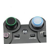 Angoily 2pcs 3d Anti-slip Luminous Mushroom Thumb Grips for Controller Analog Stick Covers Black and Red Rings, Protective Silicone Caps for Gamers