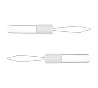 Angoily 2pcs Acrylic Button Hook Dressing Aid Tool for Clothes and Dresses, Easy to Use Button Attachment Tool, Improves Dressing Efficiency, Suitable for Elderly and Disabled Users