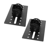 Angoily 2PCS Adjustable Heavy-duty Metal Speaker Bracket Stand Adapter with Suspension Plate for Home Meeting Rooms and Professional Audio Mounting