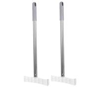 Angoily 2pcs Adjustable Stainless Steel Sign Holder Poles for Custom Posters Lightweight Portable Handheld Display Stands for Protests Voting Airport Greetings and Outdoor Events